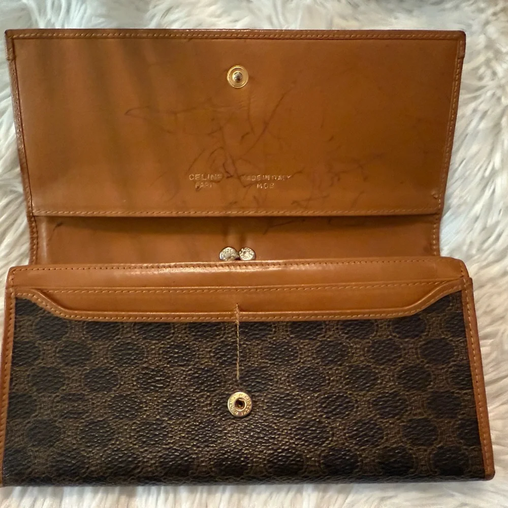 Authentic Celine Macadam Long Kiss Lock Wallet - Picture 11 of 16